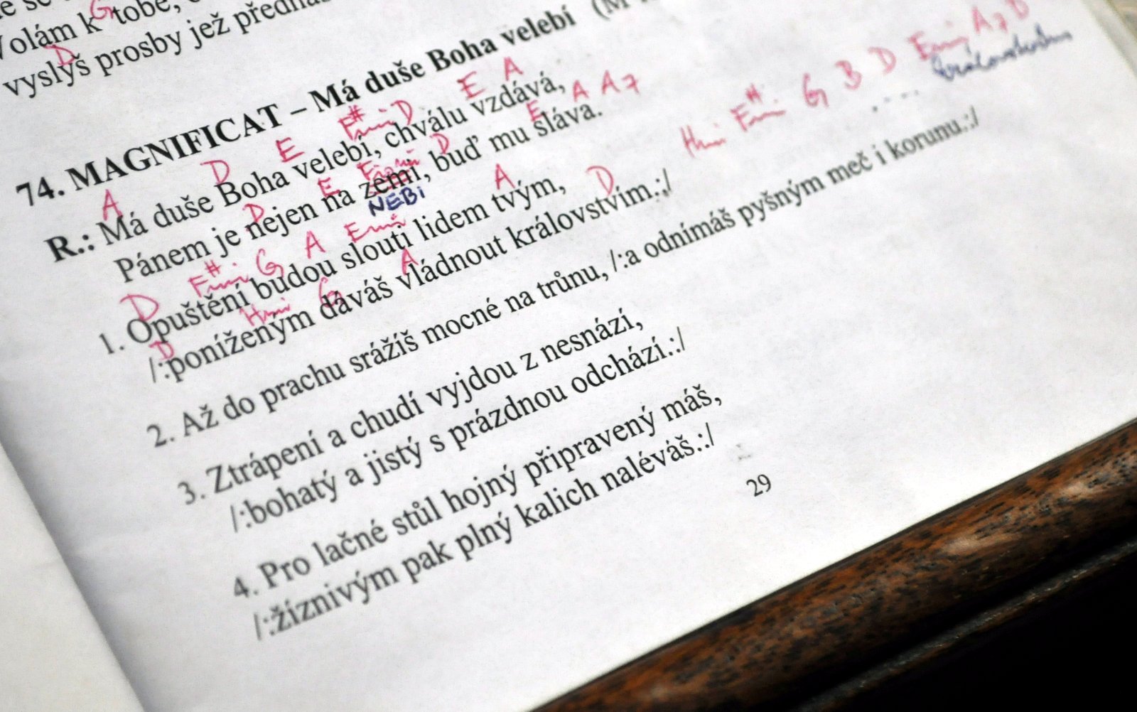 magnificat, zpěvník, text / foto -ima-