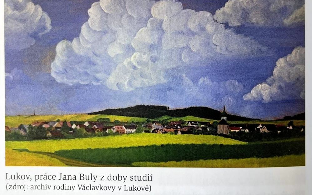 Lukov, obraz od Jana Buly z doby jeho studií