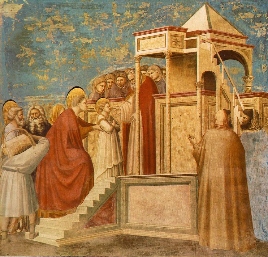 Giotto - Scrovegni - -08- - Presentation of the Virgin in the Temple / foto: wikimedia